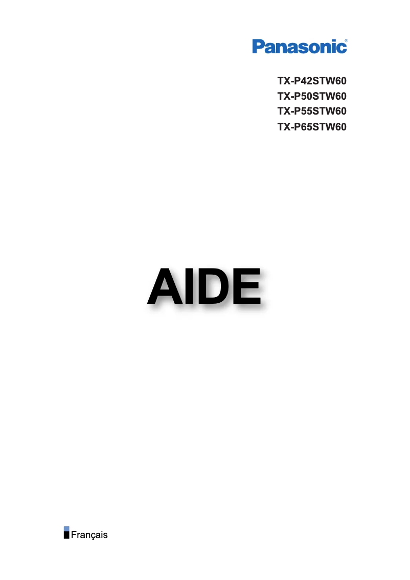 Página nº 1 - Manual de usuario Panasonic Viera TX-P42STW60