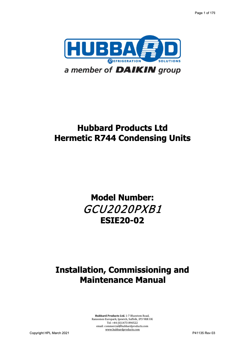 Página 1 del manual Manual de usuario Daikin GCU4070PXB1