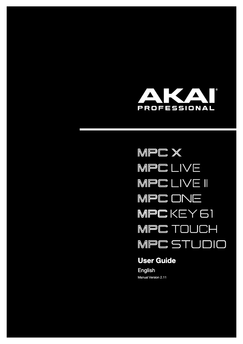 Imagen de la primera página del manual del dispositivo MPC Live