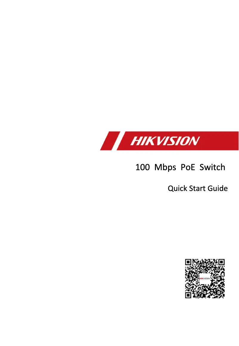 Página 1 del manual Guía de inicio rápido Hikvision DS-3E1518P-SI