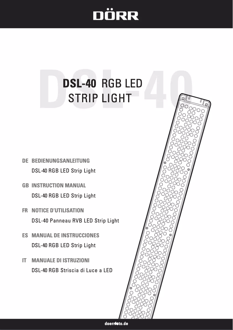 Imagen de la primera página del manual del dispositivo DSL-40
