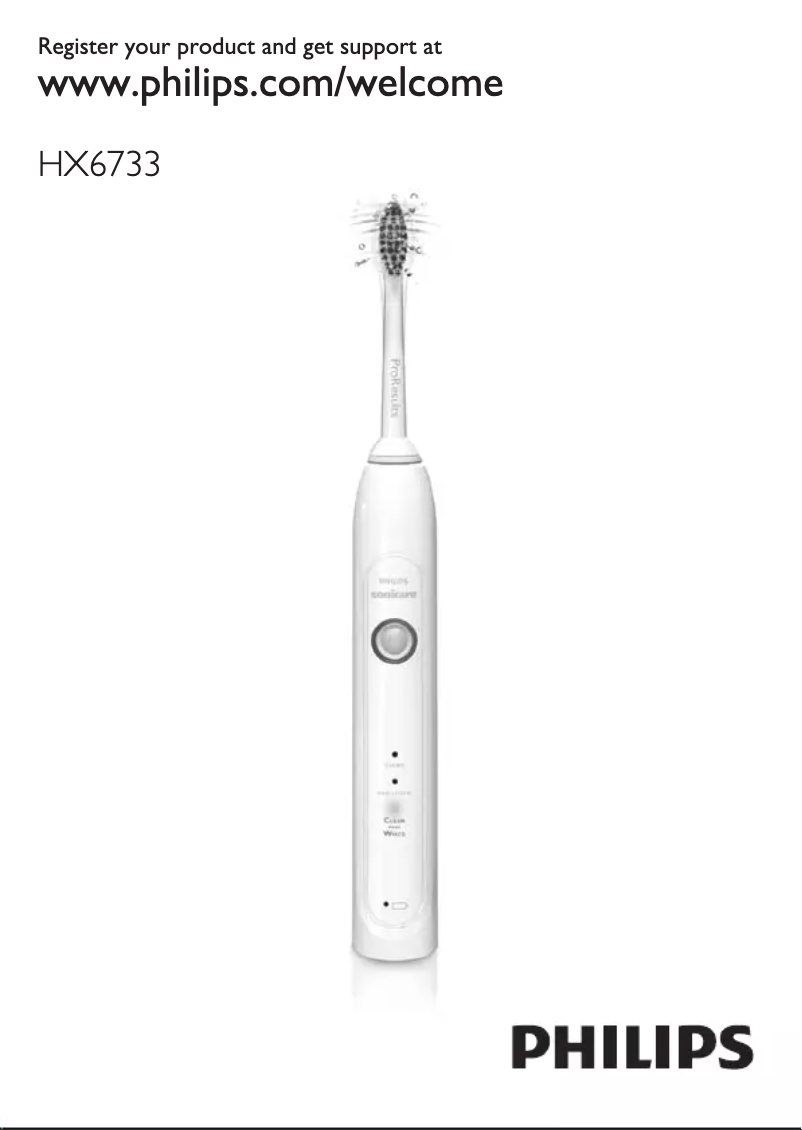Página 1 del manual Manual de usuario Philips Sonicare HealthyWhite HX6732