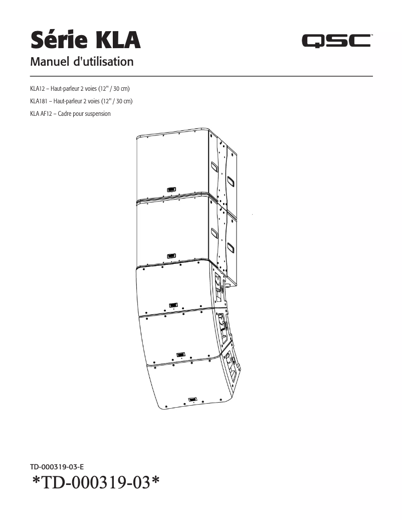 Página nº 1 - Manual de usuario QSC KLA181