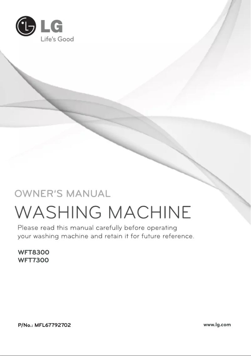 Página 1 del manual Manual de usuario LG WFT7300