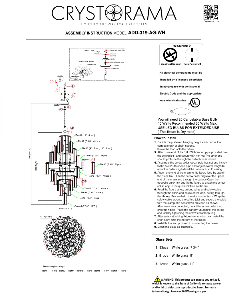 Imagen de la primera página del manual del dispositivo Addis ADD-319-AG-WH