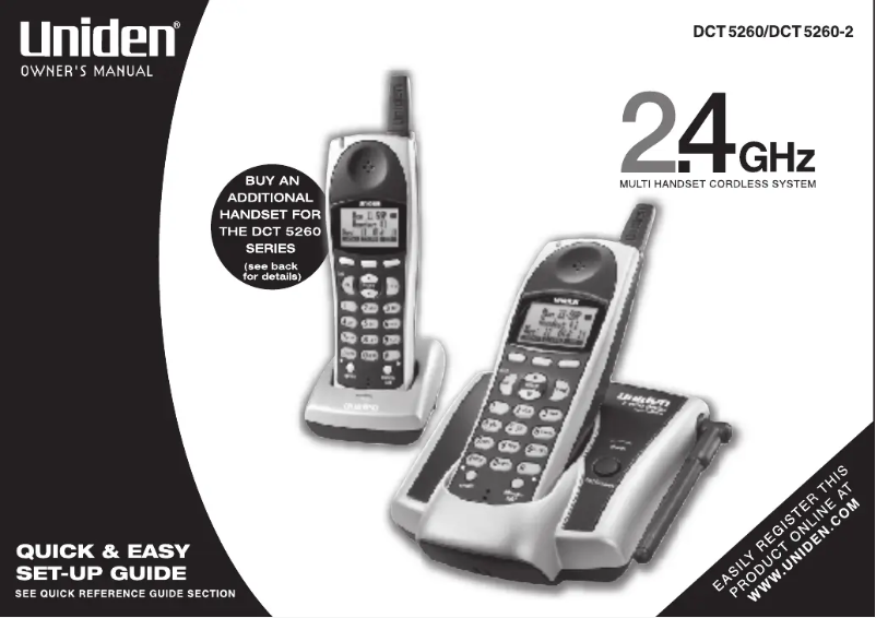 Imagen de la primera página del manual del dispositivo DCT 5260-2