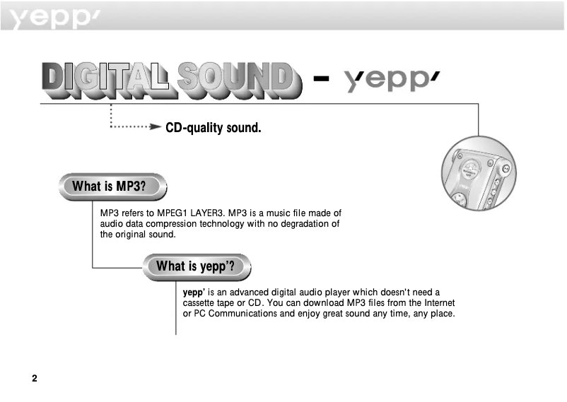 Imagen de la primera página del manual del dispositivo YP-NDU