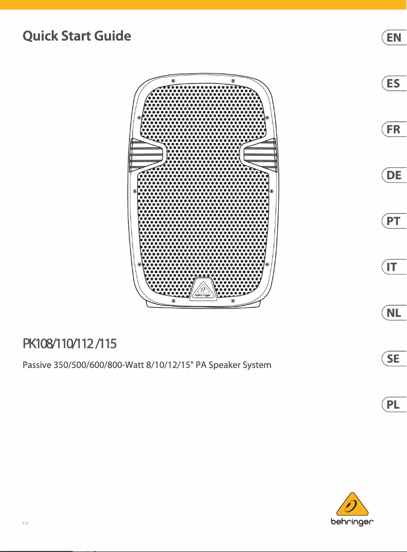 Imagen de la primera página del manual del dispositivo PK108