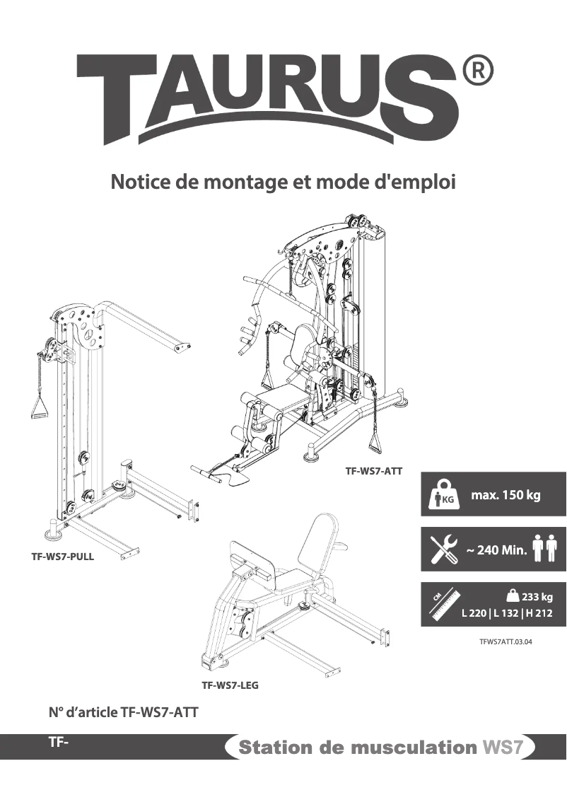 Imagen de la primera página del manual del dispositivo WS7