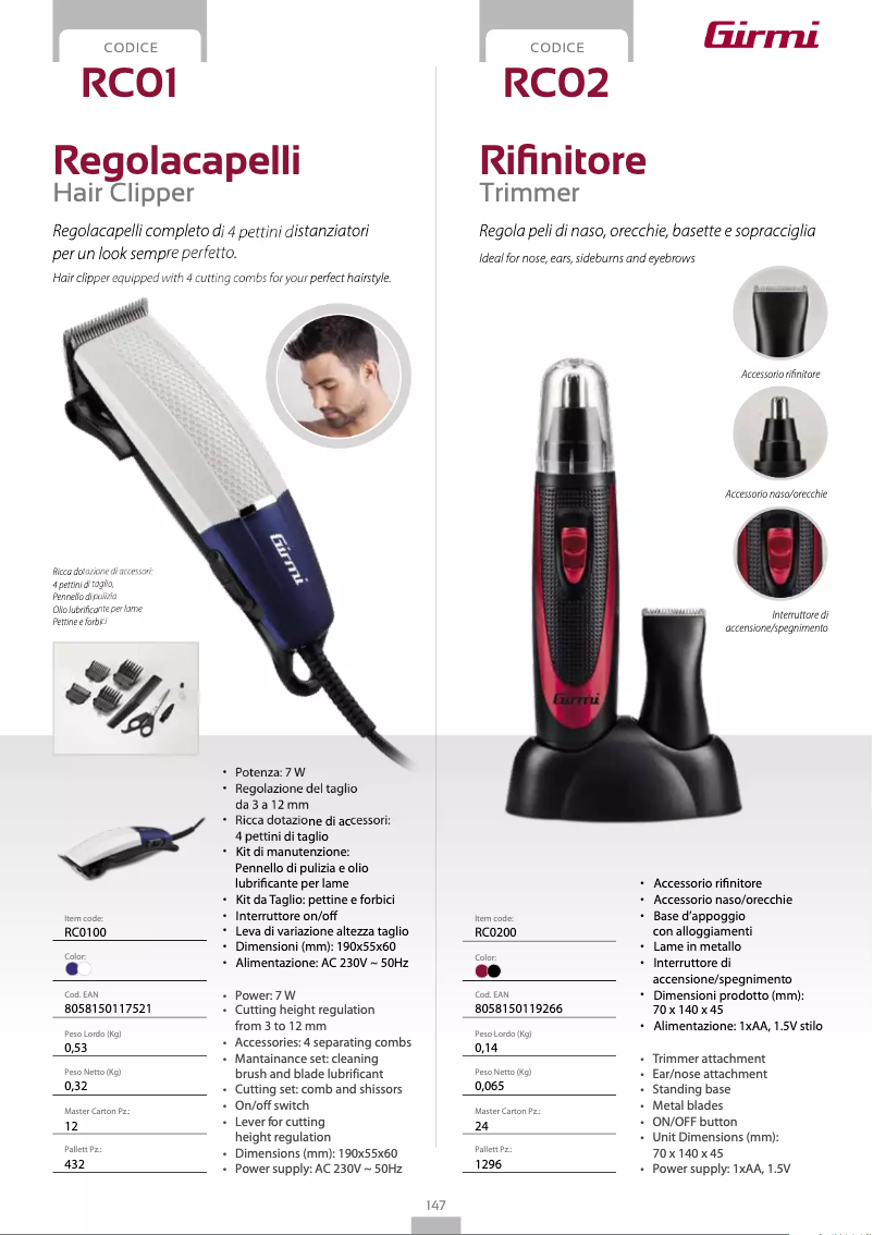 Imagen de la primera página del manual del dispositivo RC01