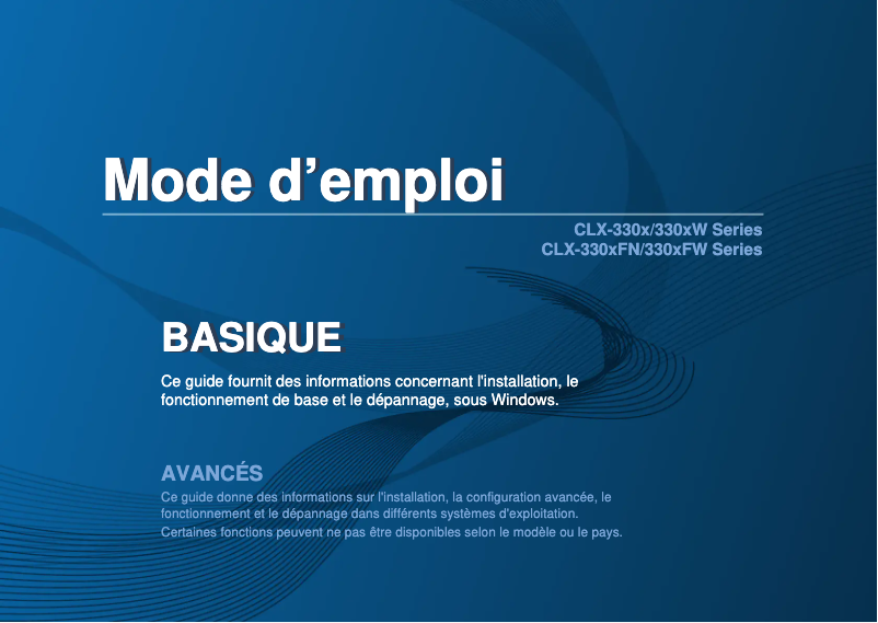 Página 1 del manual Manual de usuario Samsung CLX-3305FN