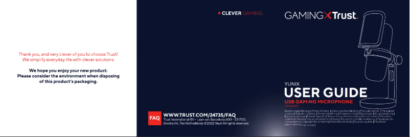 Página 1 del manual Manual de usuario Trust YUNIX GXT246