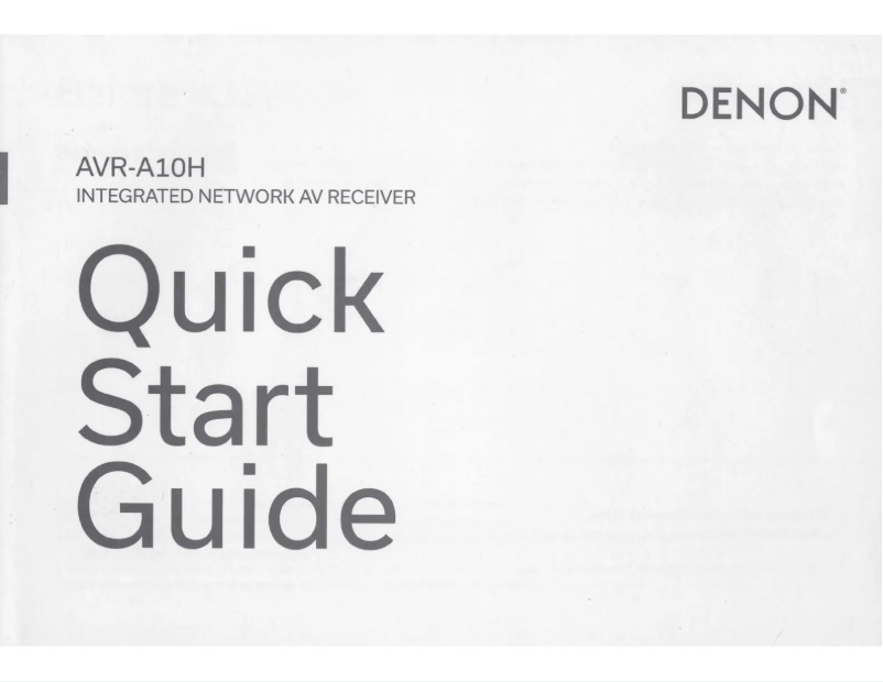 Imagen de la primera página del manual del dispositivo AVR-A10H