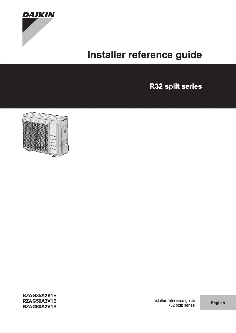 Página 1 del manual Manual de usuario Daikin RZAG60A2V1B