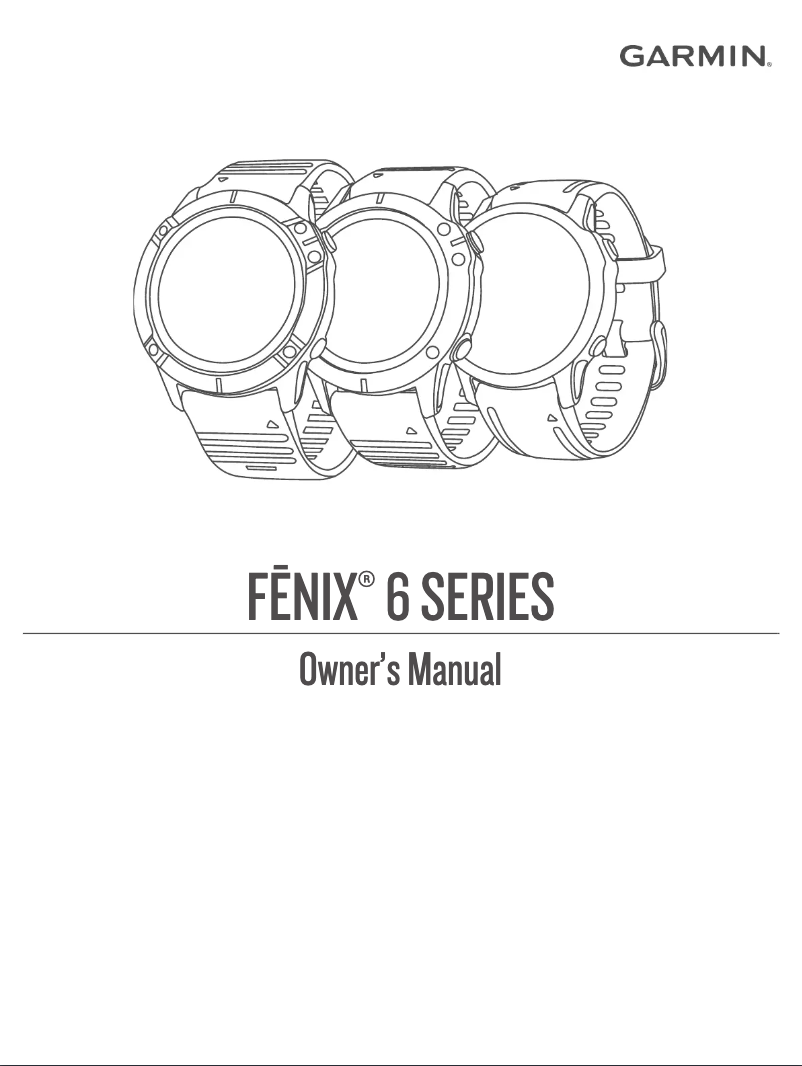 Página nº 1 - Manual de usuario Garmin Fenix 6S Sapphire
