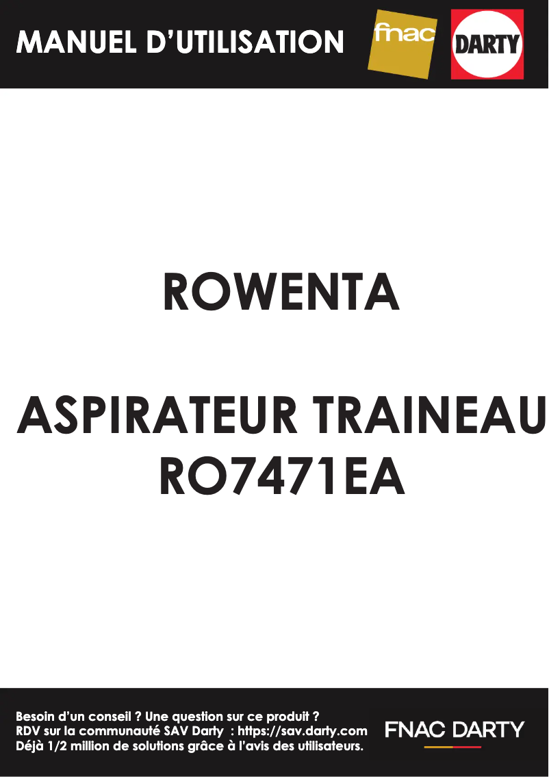 Imagen de la primera página del manual del dispositivo Silence Force Effitech RO7471EA