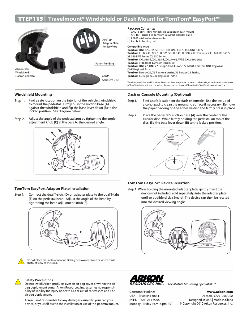 Imagen de la primera página del manual del dispositivo TTEP115