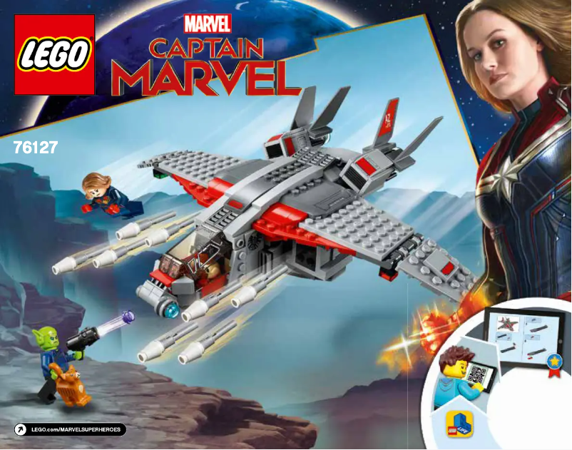 Imagen de la primera página del manual del dispositivo Marvel Super Heroes 76127