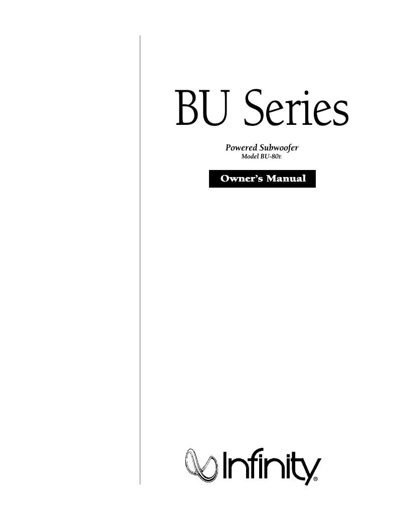 Imagen de la primera página del manual del dispositivo BU-80E