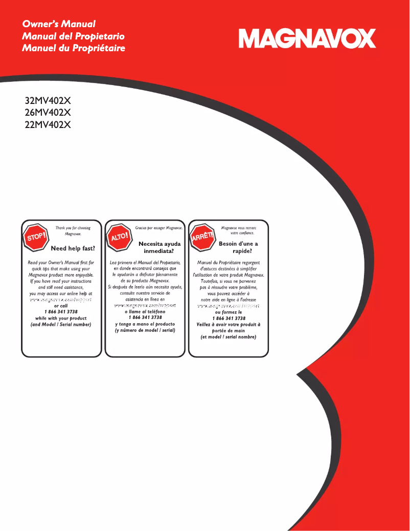 Página 1 del manual Manual de usuario Magnavox 22MV402X