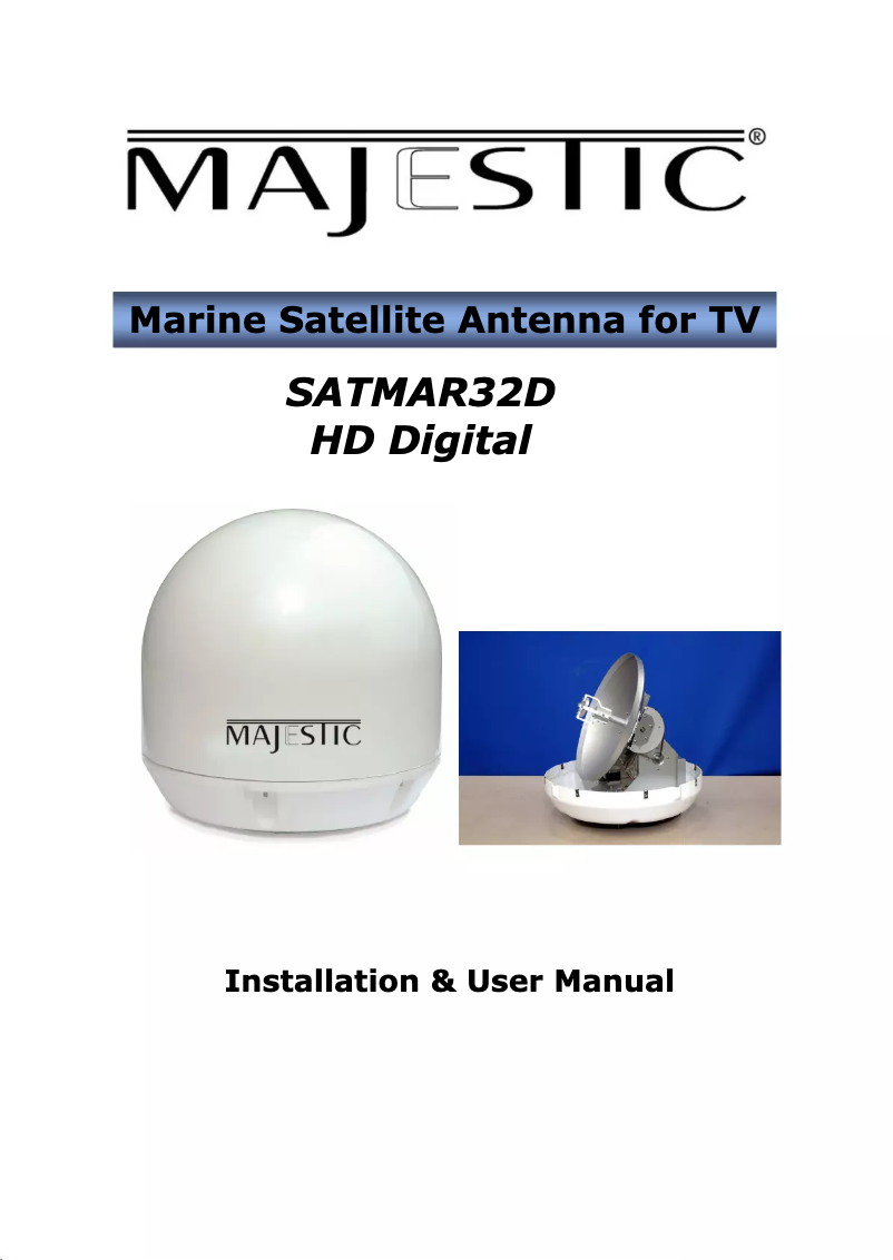 Página 1 del manual Manual de usuario Majestic SATMAR32