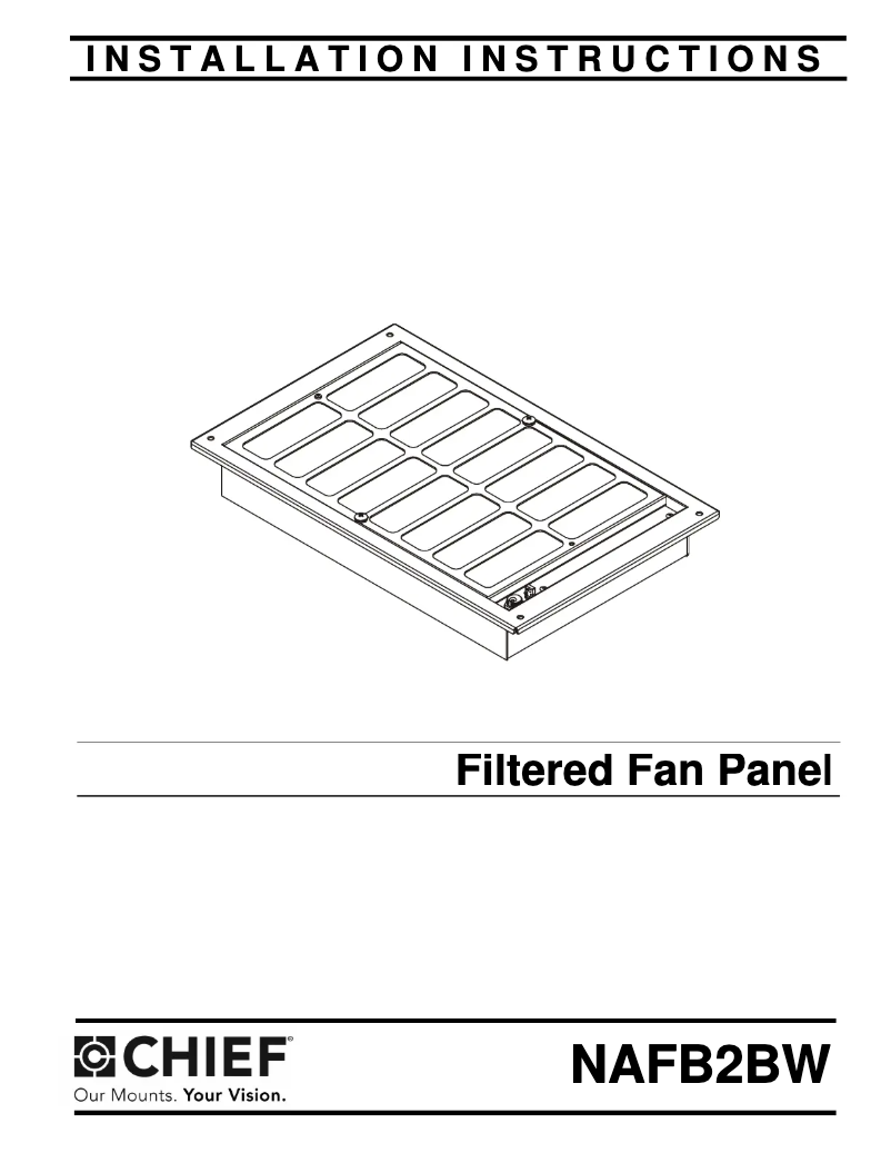 Página 1 del manual Manual de usuario Chief NAFB2BW
