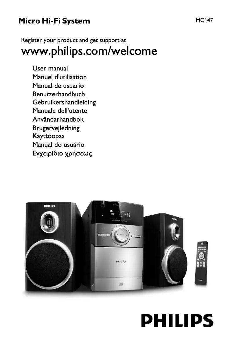 Página 1 del manual Manual de usuario Philips MC147
