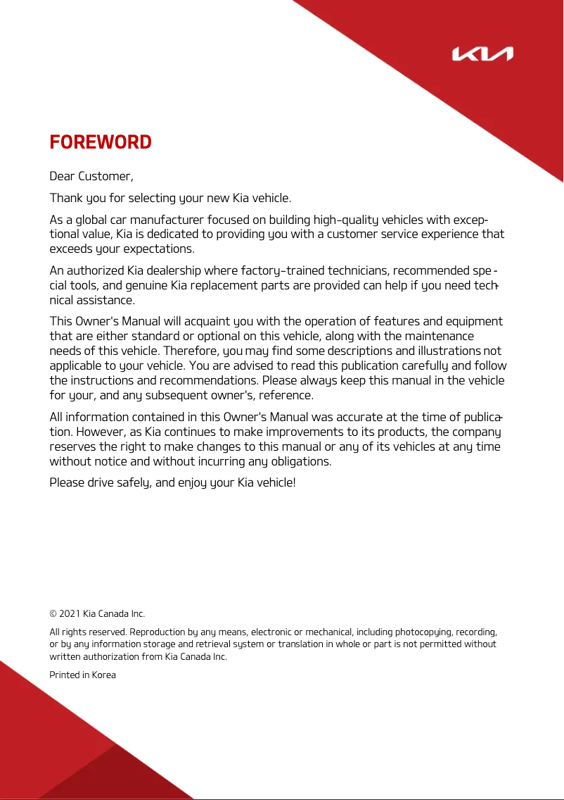 Imagen de la primera página del manual del dispositivo Sedona (2022)