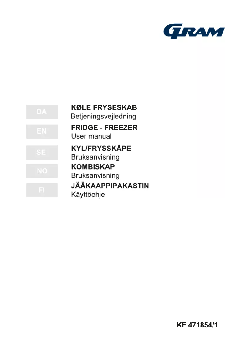 Imagen de la primera página del manual del dispositivo KF 471854/1