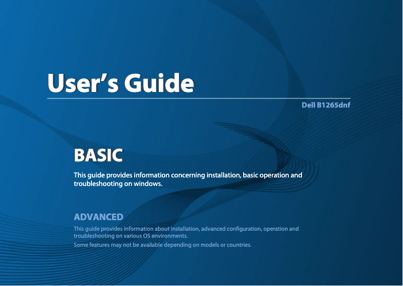 Página 1 del manual Manual de usuario Dell B1265dnf