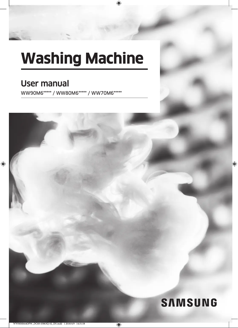 Imagen de la primera página del manual del dispositivo WW80M644OPW