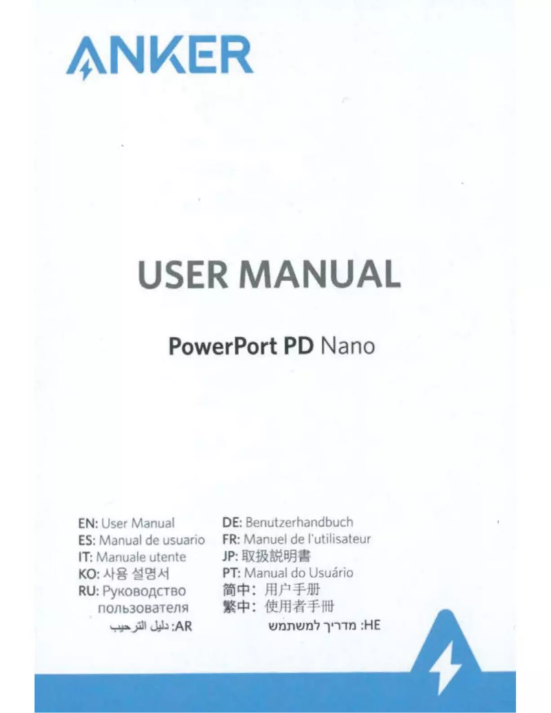 Imagen de la primera página del manual del dispositivo PowerPort PD Nano