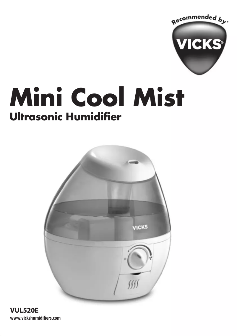 Página 1 del manual Manual de usuario Vicks Mini Cool Mist VUL520E