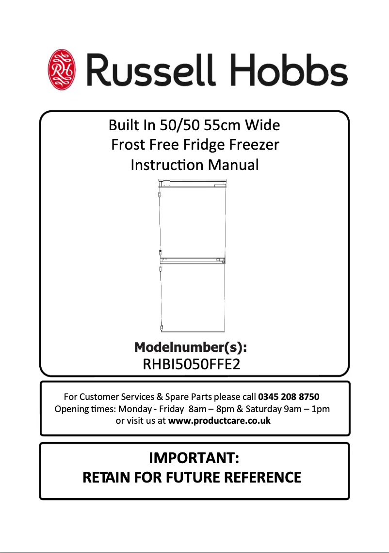 Imagen de la primera página del manual del dispositivo RHBI5050FFE2