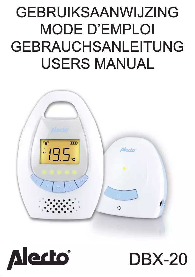 Página nº 1 - Manual de usuario Alecto DBX-20