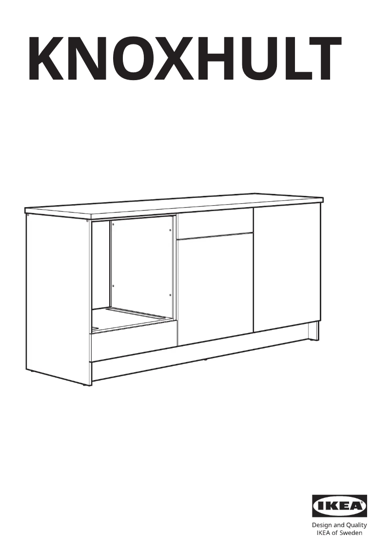 Imagen de la primera página del manual del dispositivo KNOXHULT 303.268.08