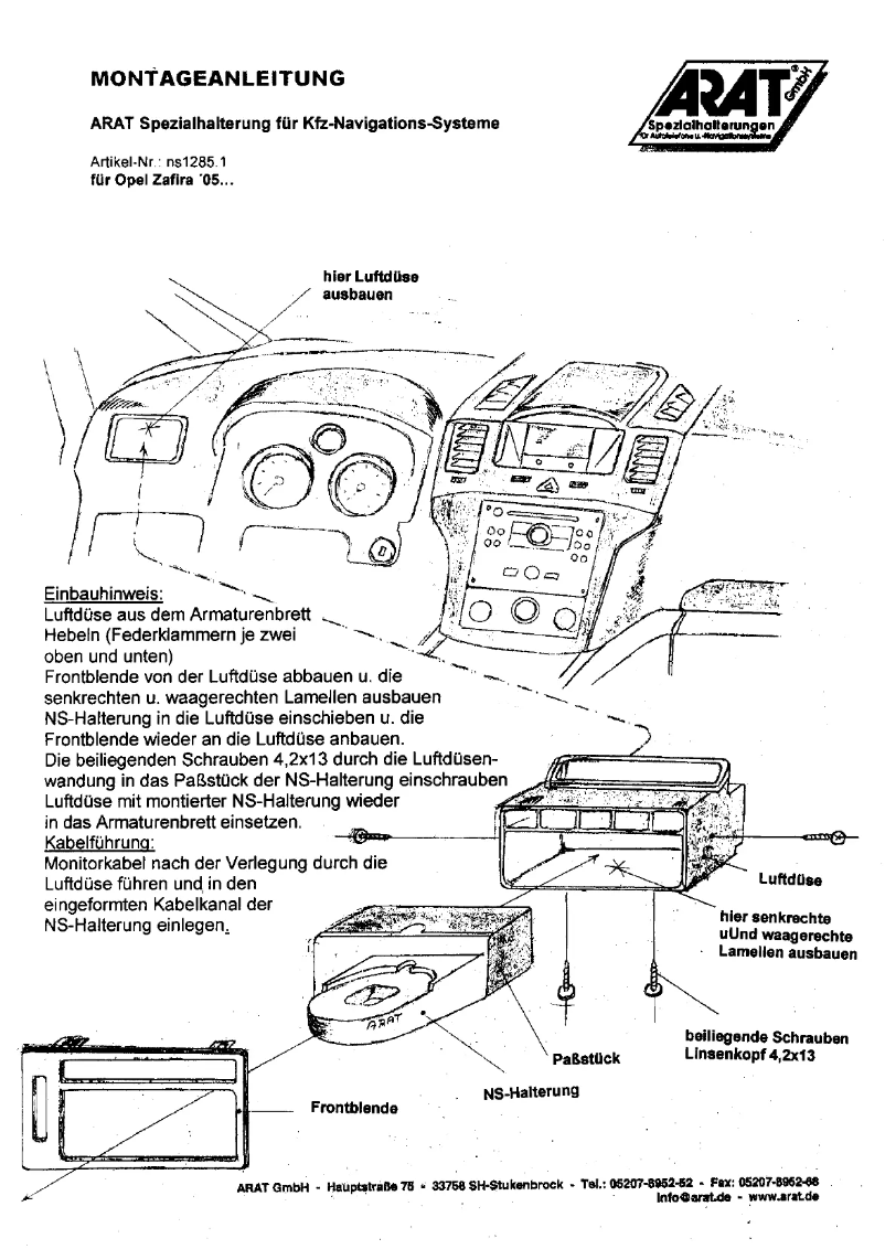 Página nº 1 - Manual de usuario Arat NS1285.1