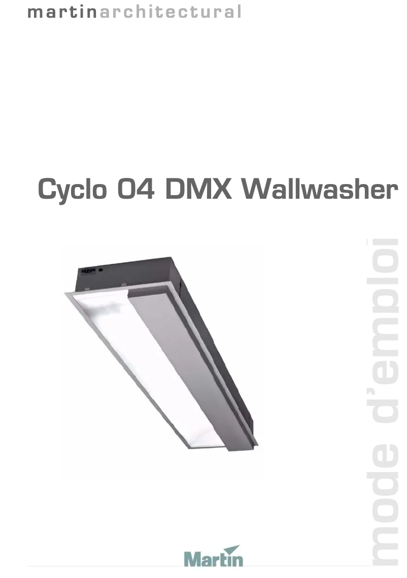 Imagen de la primera página del manual del dispositivo Cyclo 04 DMX Wallwasher