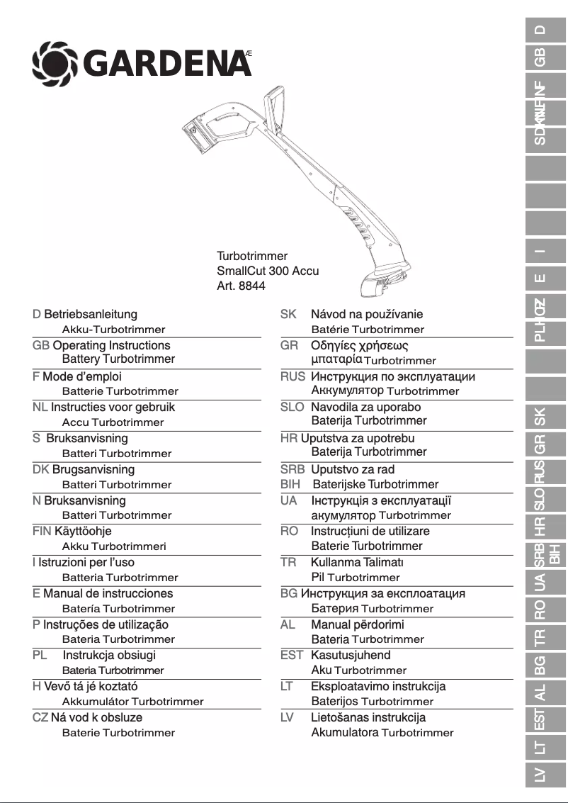 Página 1 del manual Manual de usuario Gardena SmallCut 300