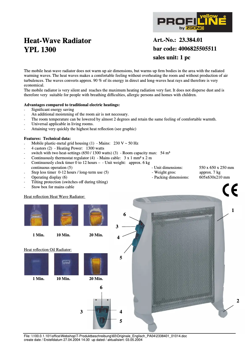 Página nº 1 - Manual de usuario Einhell YPL 1300