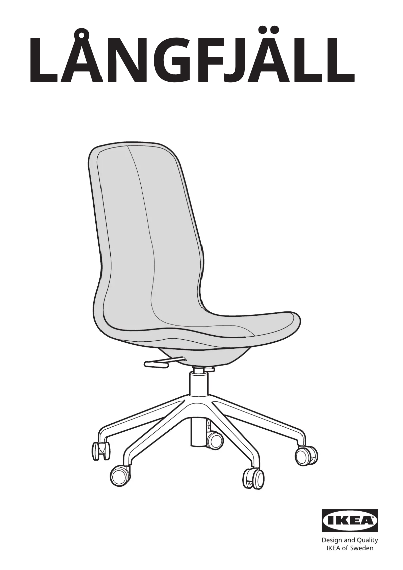 Imagen de la primera página del manual del dispositivo LÅNGFJÄLL 503.204.95