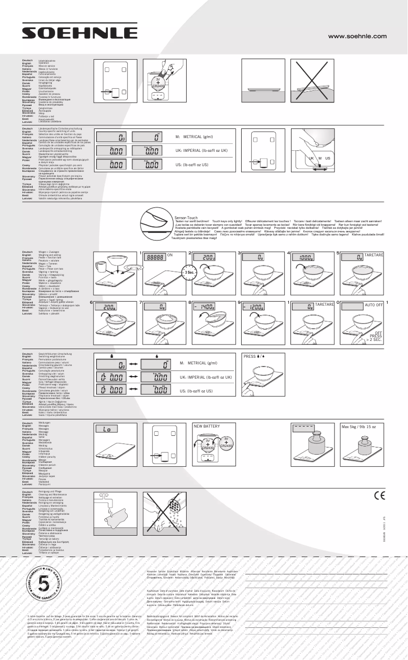 Página 1 del manual Manual de usuario Soehnle Evolution 66178 4