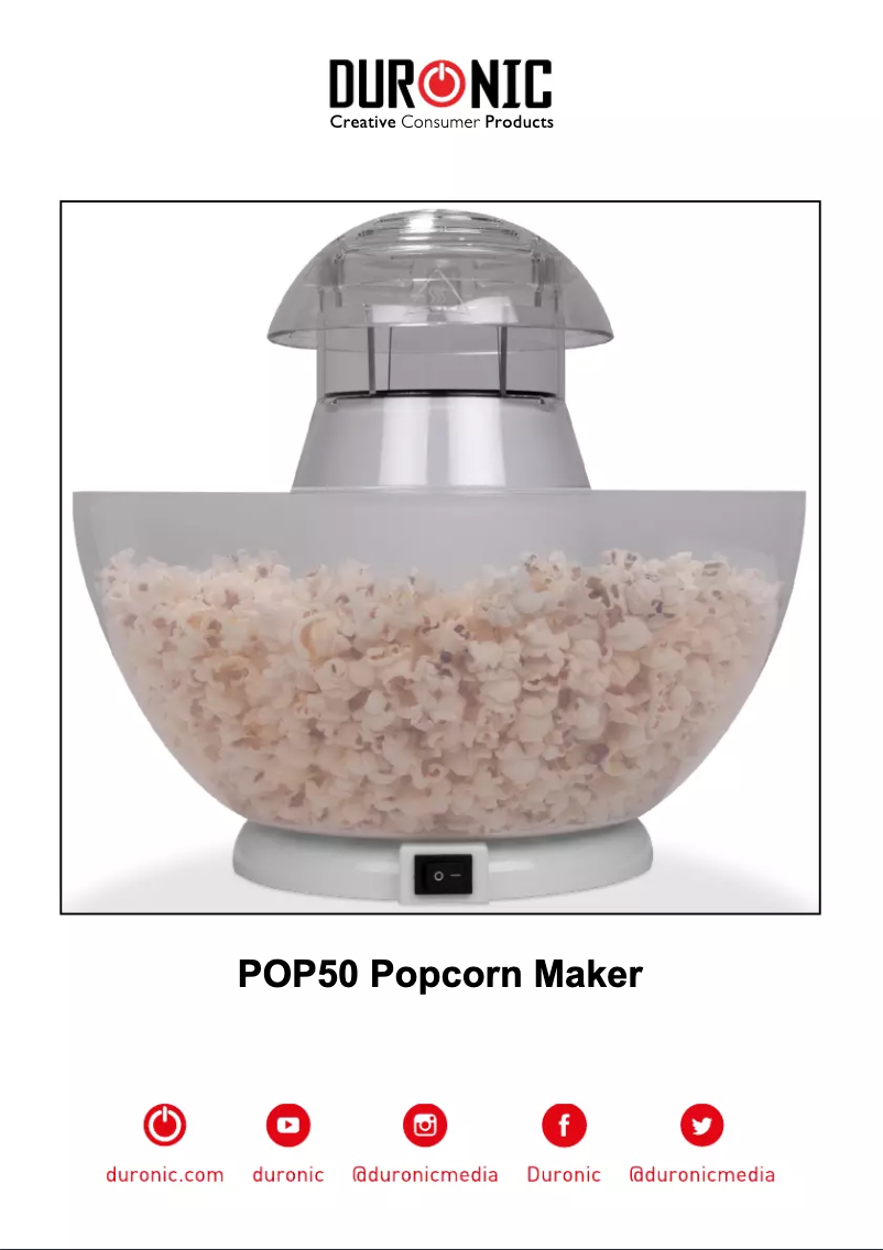 Página 1 del manual Manual de usuario Duronic POP50