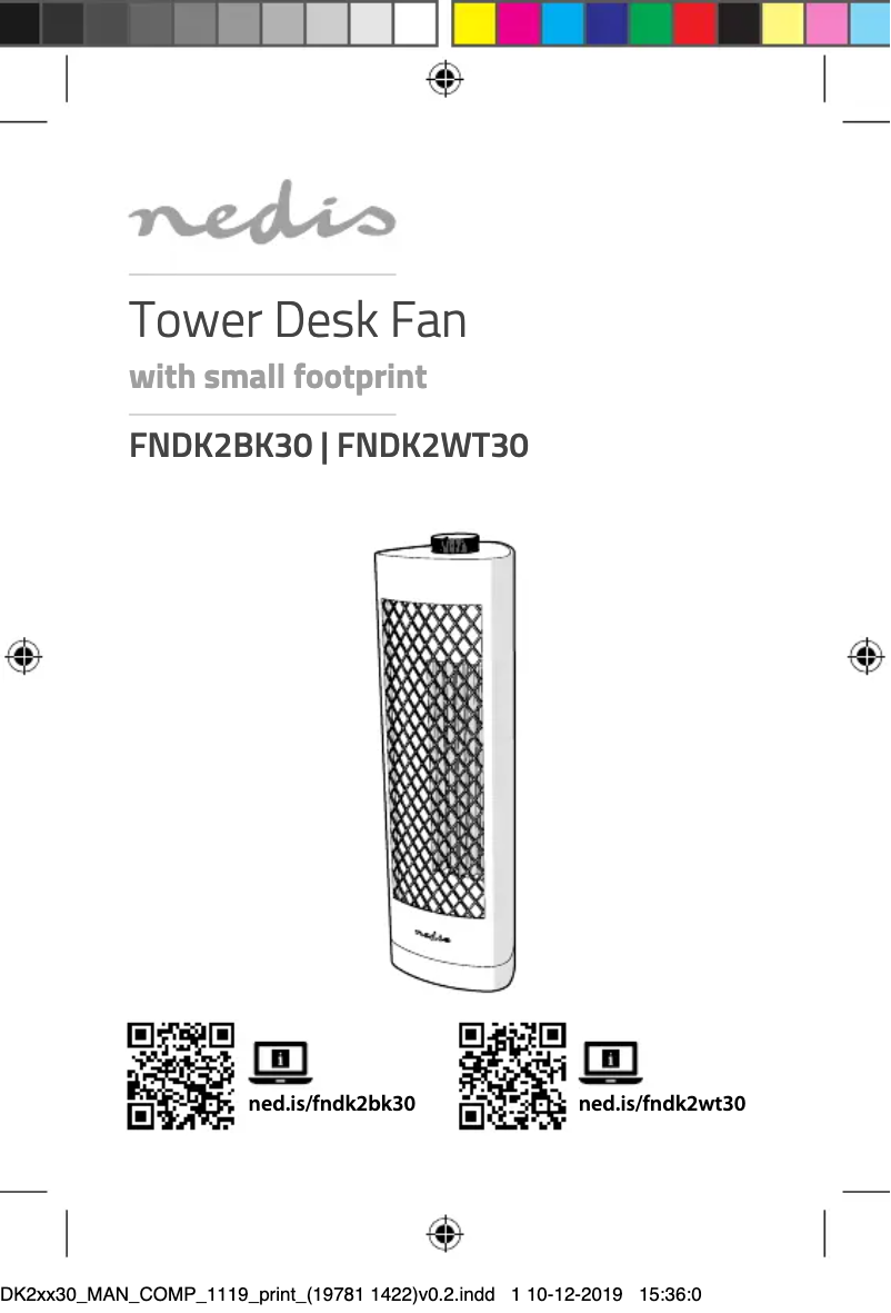 Página nº 1 - Manual de usuario Nedis FNDK2WT30
