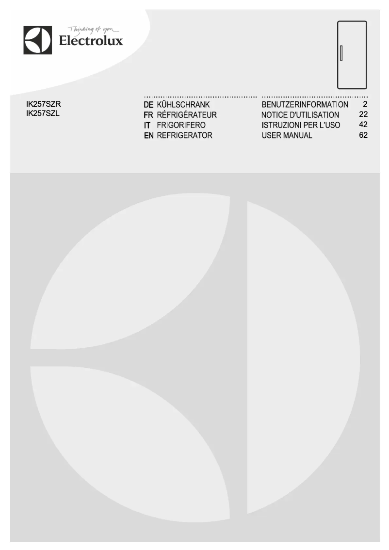 Imagen de la primera página del manual del dispositivo IK257SZR