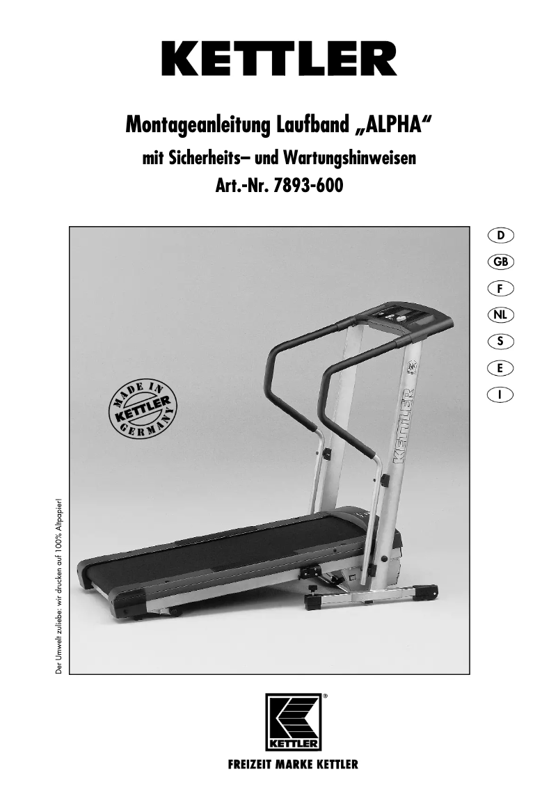 Imagen de la primera página del manual del dispositivo ALPHA