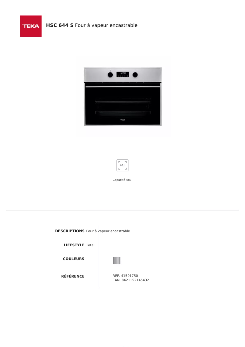 Imagen de la primera página del manual del dispositivo HSC 644 S