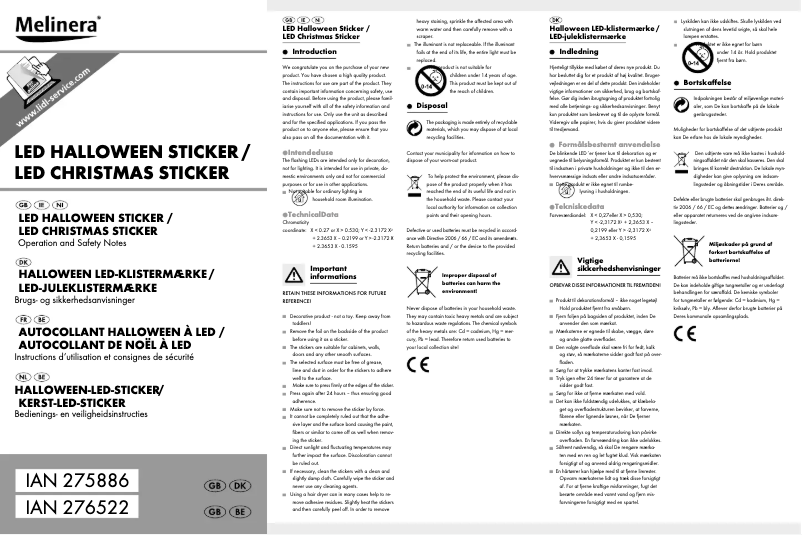 Página 1 del manual Manual de usuario Melinera HG01177A