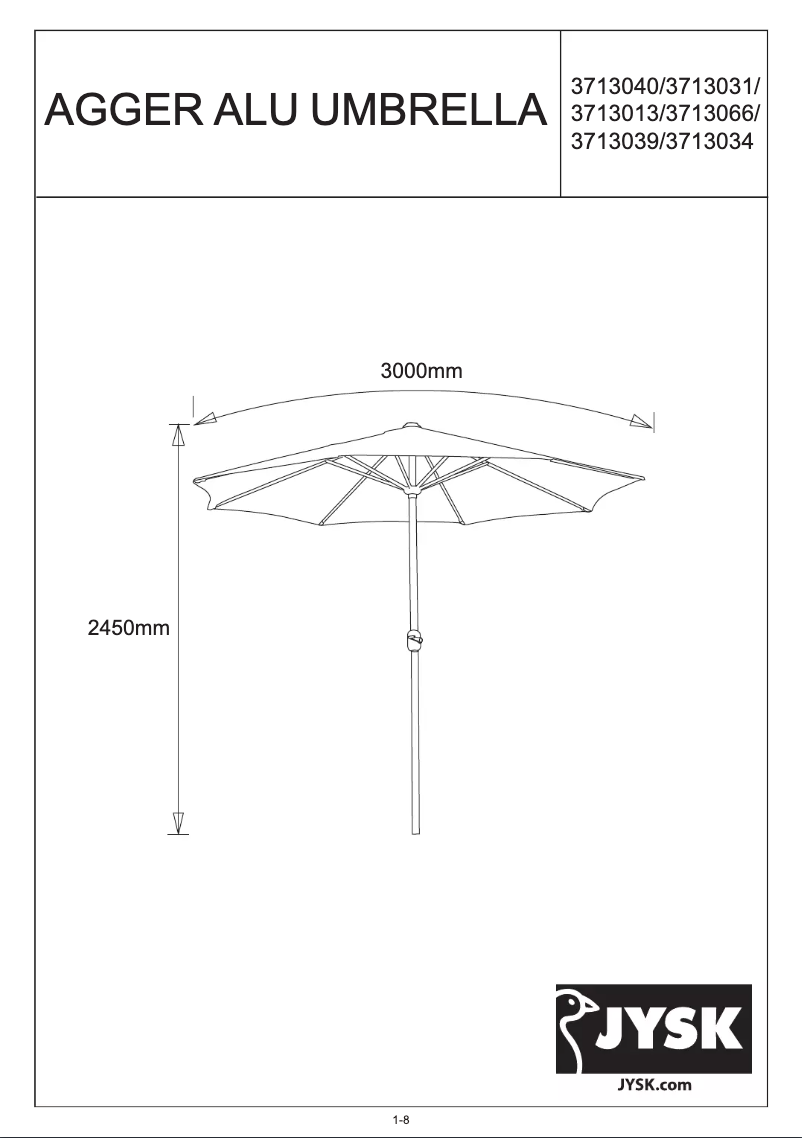 Imagen de la primera página del manual del dispositivo Agger