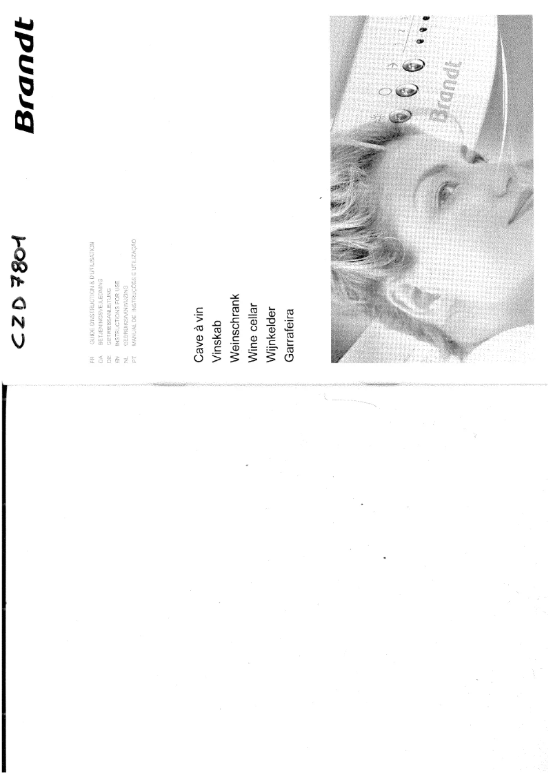 Página 1 del manual Manual de usuario Brandt CZD7801